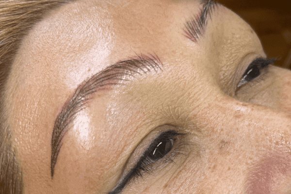 Brows After permanent makeup