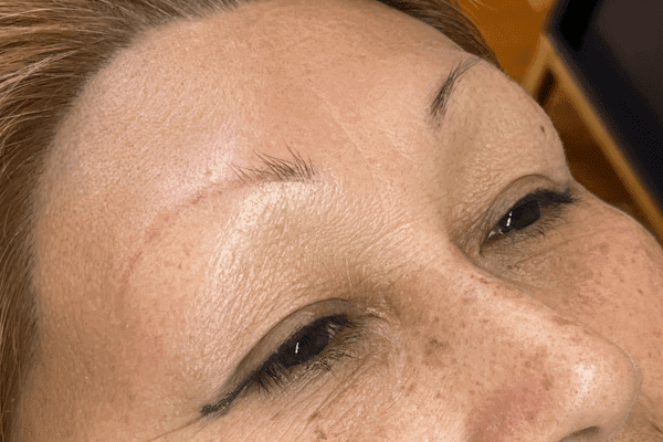 Brows Before permanent makeup